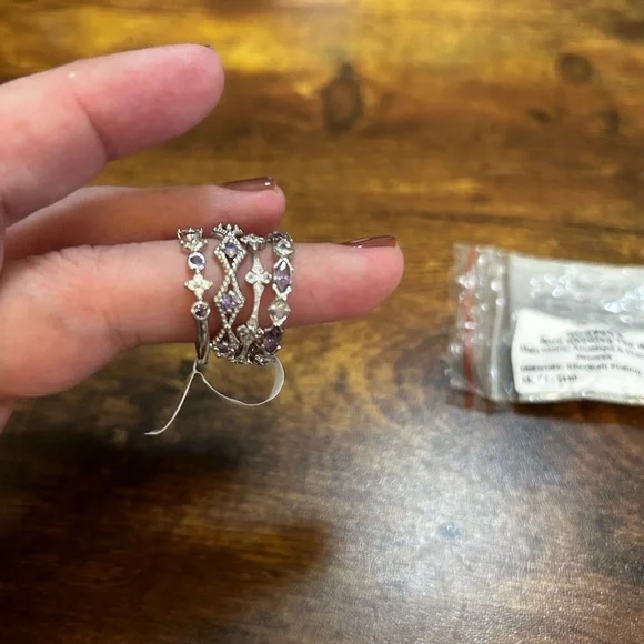 Bomb Party Delicates Born Knowing The Way- Rhodium- Size 8 - Picture 3 of 3